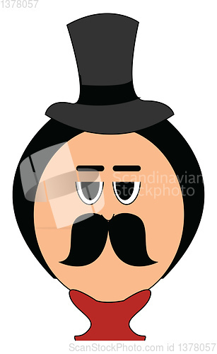 Image of Gray hat, vector or color illustration.