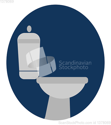 Image of Toilet, vector or color illustration.