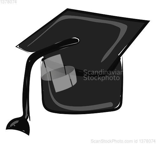Image of Graduate cap, vector or color illustration.