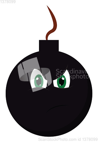 Image of Image of bomb, vector or color illustration.