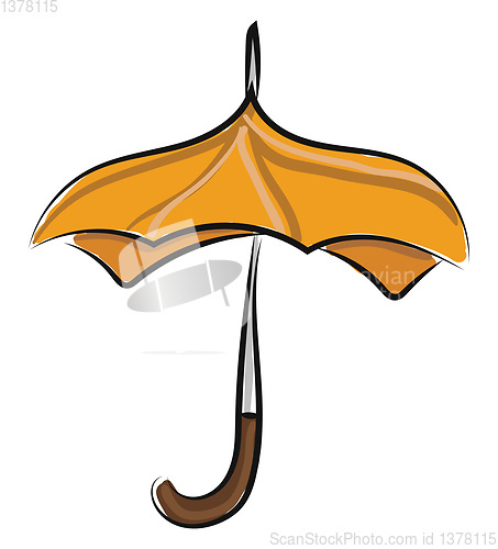 Image of Umbrella open, vector or color illustration.