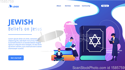 Image of Judaism concept landing page.