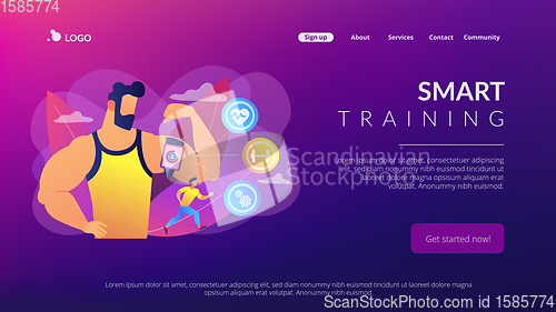 Image of Smart training concept landing page.