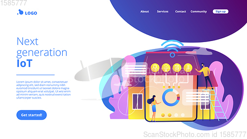 Image of Smart home 2.0 concept landing page.