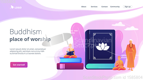 Image of Buddhism concept landing page.