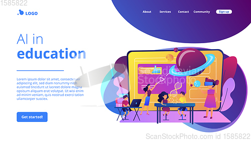 Image of Smart spaces concept landing page