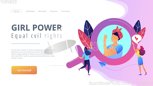 Image of Feminism concept landing page.