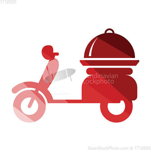 Image of Delivering motorcycle icon