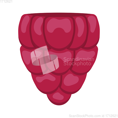 Image of Flat design icon of Raspberry in ui colors.