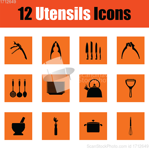 Image of Utensils icon set