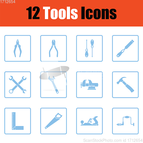 Image of Set of tools icons