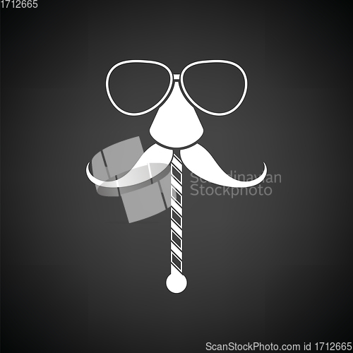 Image of Glasses and mustache icon