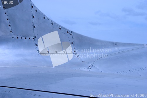 Image of Jet Airplane Skin Detail 2