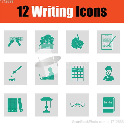 Image of Set of Writing icons