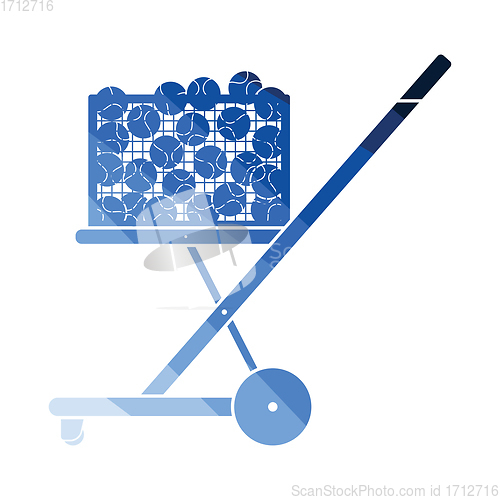 Image of Tennis cart ball icon