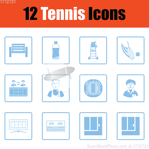 Image of Tennis icon set