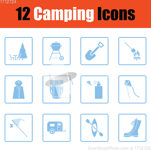 Image of Camping icon set