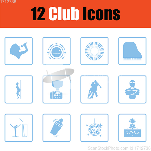 Image of Club icon set