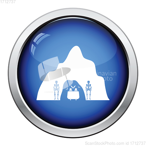 Image of Scare cave in amusement park icon