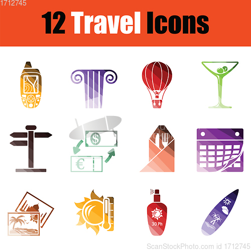 Image of Travel icon set