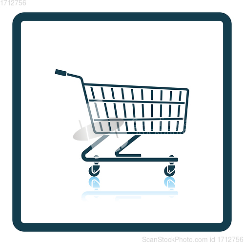 Image of Supermarket shopping cart icon