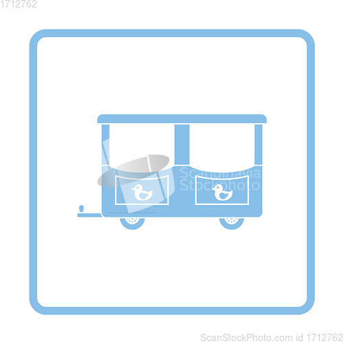 Image of Wagon of children train icon