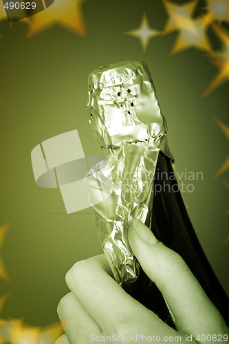 Image of Opening champagne bottle