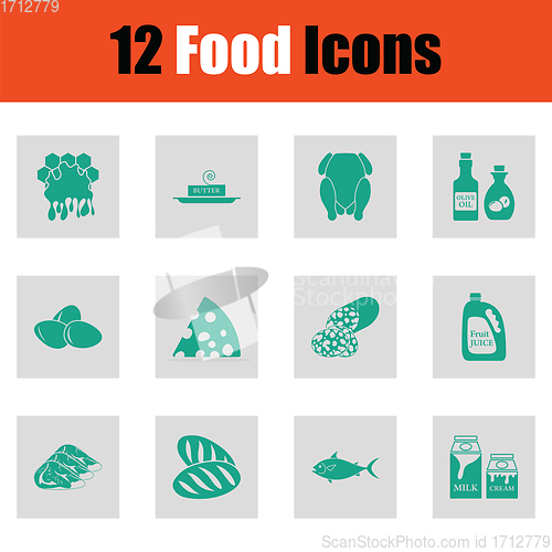 Image of Food icon set