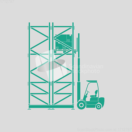 Image of Warehouse forklift icon