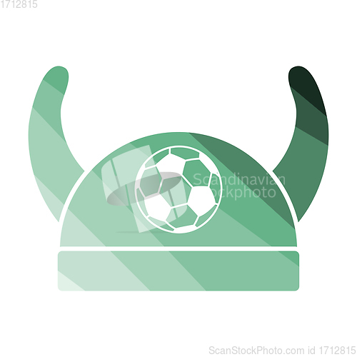 Image of Football fans horned hat icon