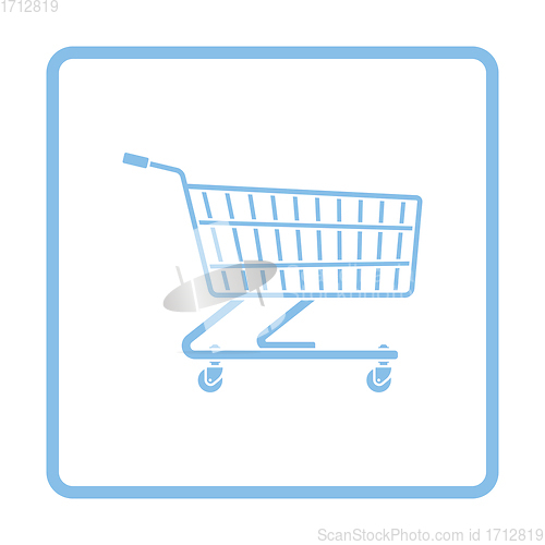 Image of Supermarket shopping cart icon