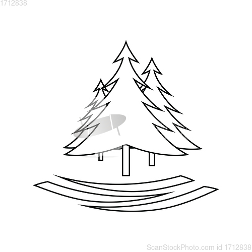 Image of Icon of fir forest