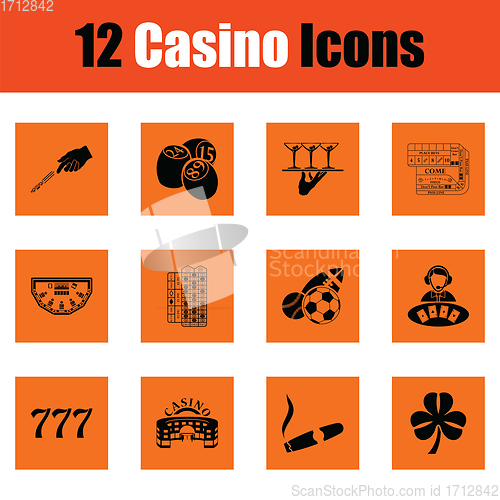 Image of Casino icon set