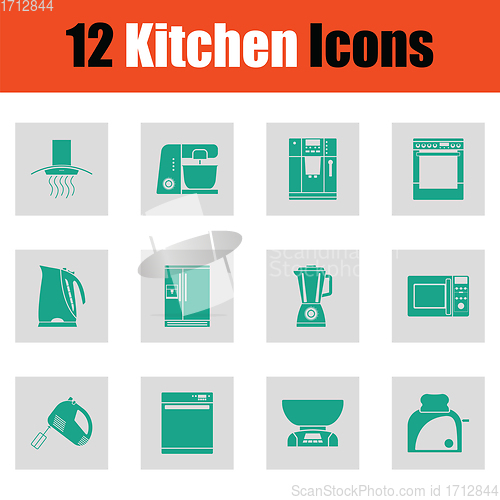 Image of Kitchen icon set