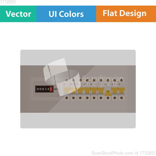 Image of Circuit breakers box icon