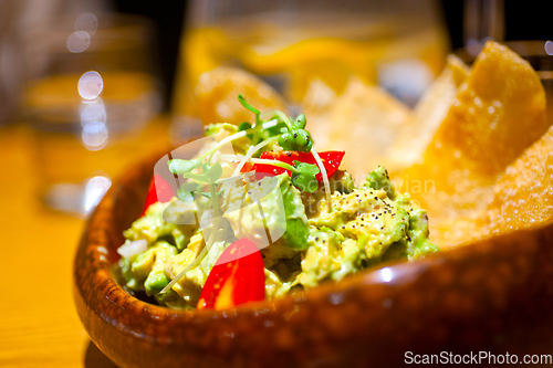 Image of avocado and shrimps salad