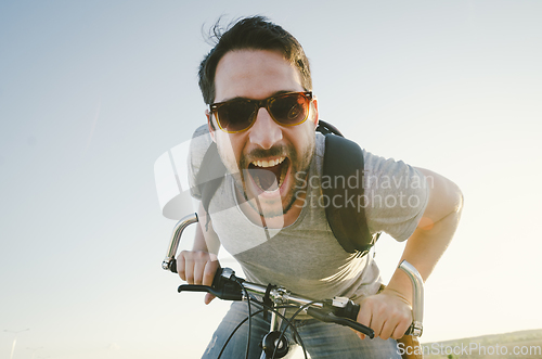 Image of Man on the bicycle