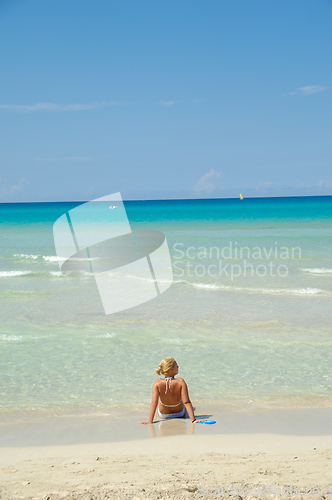 Image of Woman on beach