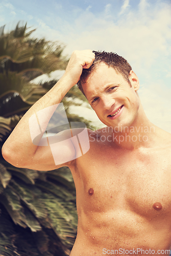 Image of Man at the beach