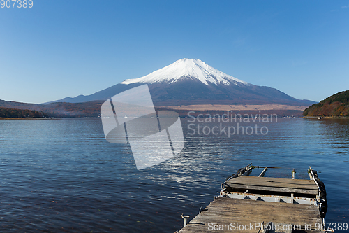 Image of Mt. Fuji in Lake Yamanaka