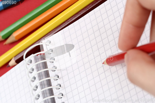 Image of Pencil and agenda