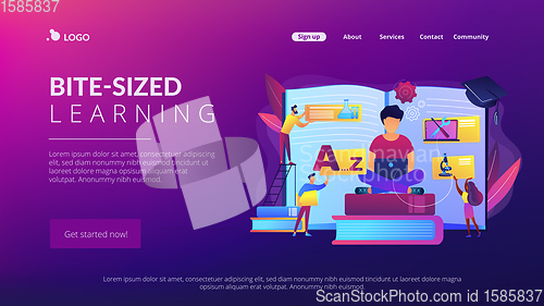 Image of Personalized learning concept landing page