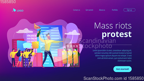 Image of Mass demonstration concept landing page.