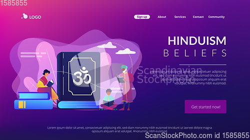 Image of Hinduism concept landing page.