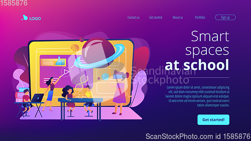 Image of Smart spaces concept landing page
