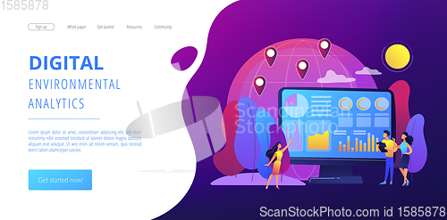 Image of Environment data analytics concept landing page