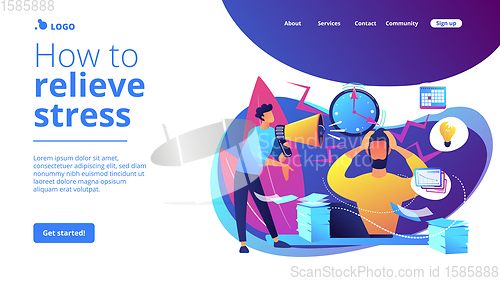 Image of Stress concept landing page