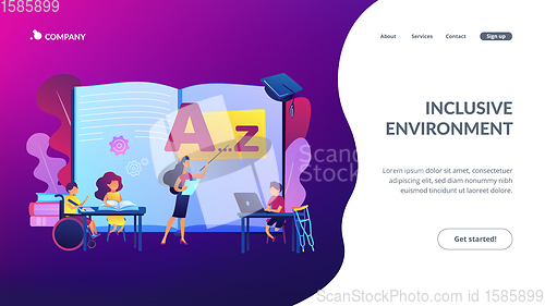 Image of Inclusive education concept landing page