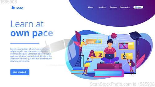 Image of Personalized learning concept landing page