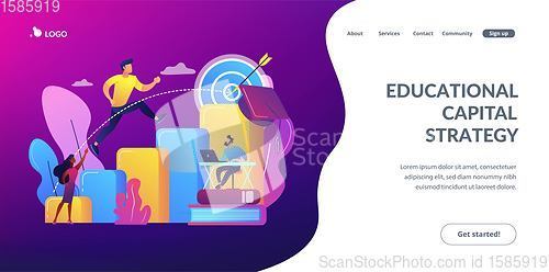 Image of Educational trajectory concept landing page